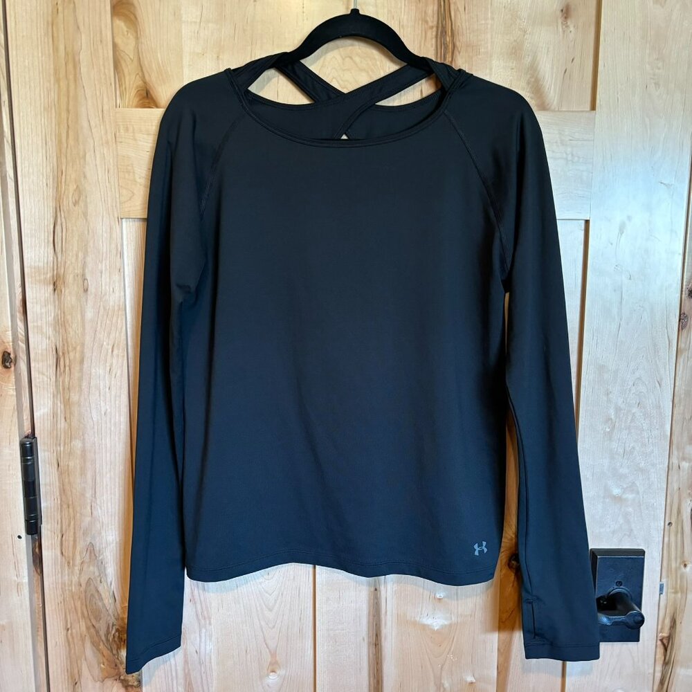 UA Under Armour Long Sleeve Cutout Back Loose Fit Top S SEE LISTING DESCRIPTION